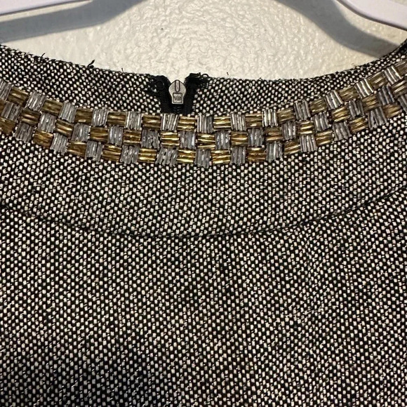 Moon Collection 60s Shift Dress with Bell Sleeves in Small Beaded & Sparkle - Picture 2 of 5